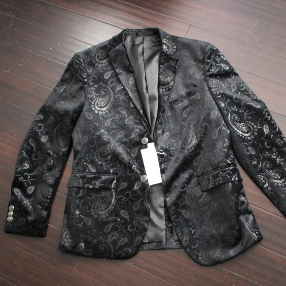 Black Paisley Blazer - Picture 1 of 2